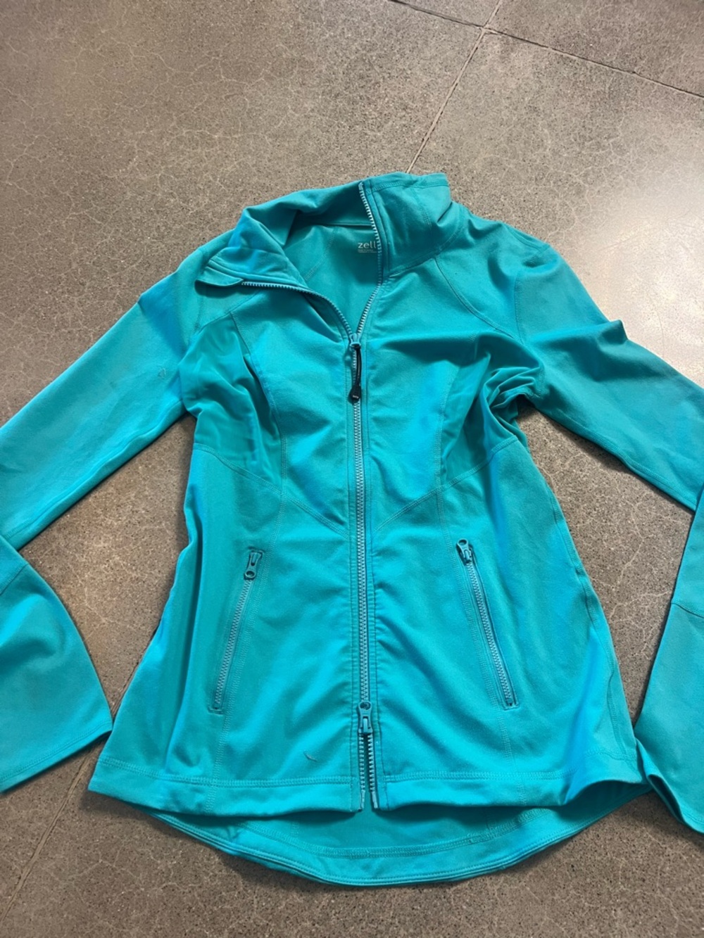 Zella Teal Zip-Up Athletic Jacket